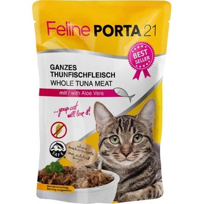 Feline Porta 21 kapsičky 6 x 100 g - Tuniak s aloe