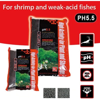 ISTA Shrimp Soil M Normal pH 5.5 9 l