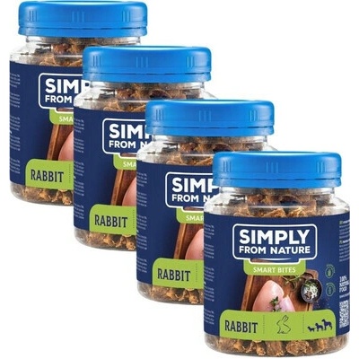 SIMPLY FROM NATURE Smart Bites Maškrty pre psov z králičieho mäsa 4x130 g