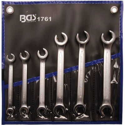 BGS technic Súprava otvorených dvojitých očkových kľúčov 8x10 - 17x19 mm 6 ks BGS 1761