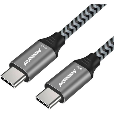 Premiumcord ku31ct15 USB 3.2 Gen1 USB-C male - USB 3.2 Gen1 USB-C male, bavlněný oplet, 1,5 m