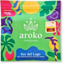 Aroko Chocolate 71% hořká čokoláda Sur del Lago Piemontese IGP Hazelnut Cream 50 g