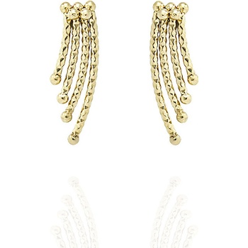 Foxette náušnice z chirurgické oceli Precious One PVD zlatý F-1120