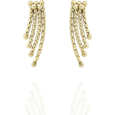 Foxette náušnice z chirurgické oceli Precious One PVD zlatý F-1120