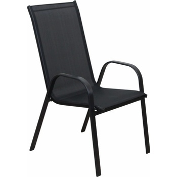 Kondela , Stohovateľná stolička, ALDERA, tmavosivá/čierna