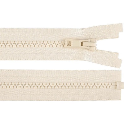 Kostěný zip YKK No 5 délka 80 cm bundový Varianta: 007 krémová, Balení: 1 ks