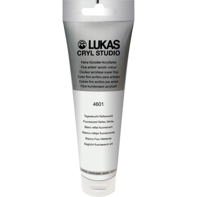 LUKAS Cryl Studio Plastic Tube АКРИЛНА боя Flourescent Reflex White 125 ml 1 бр (746010012)