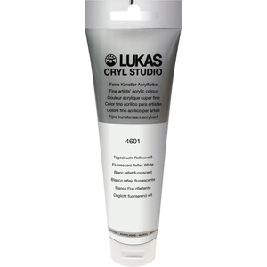 LUKAS Cryl Studio Plastic Tube АКРИЛНА боя Flourescent Reflex White 125 ml 1 бр (746010012)