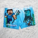 Minecraft chlapecké plavky Steve a Chobotnice světle modré