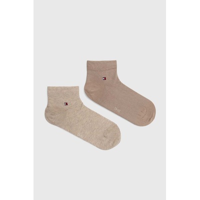 Tommy Hilfiger Чорапи Tommy Hilfiger (2 броя) в бежово (342025001)