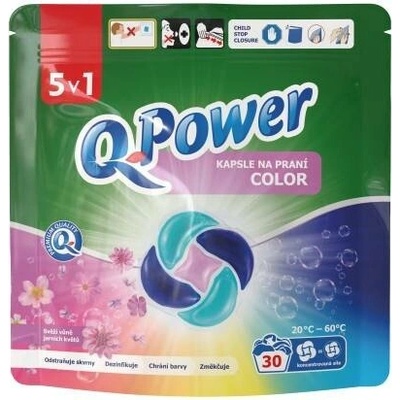 Q-Power prací kapsle Color 5v1 30 PD