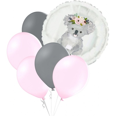 Balonky.cz Set balónků a kruh s potiskem koaly