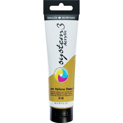 Daler-Rowney System3 АКРИЛНА боя Cadmium Yellow Deep Hue 150 ml 1 бр (129150618)