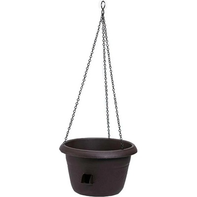 Plastia Květináč samozavlažovací Siesta d 30 cm se závěsem čokoládový