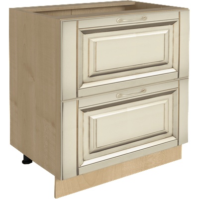 Bogdan Furniture Europe Долен шкаф Vanilla H60/87-E20, с 2 чекмеджета
