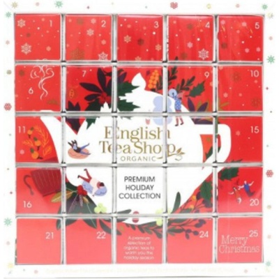 English Tea Shop Bio Adventný kalendár Puzzle červený 25 kusov