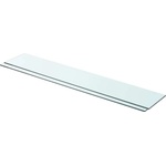 vidaXL Рафтове, 2 бр, панели прозрачно стъкло, 90x15 см (3051578)