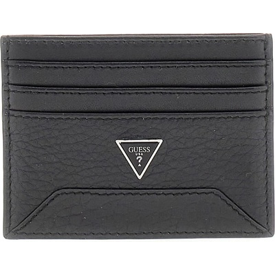 Guess Kožené pouzdro na karty SMBAGRLEA25-BLA