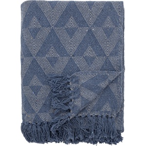 Bloomingville Одеяло Udine 130 x 160 см синьо (82066425)