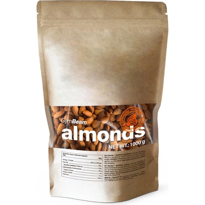 GymBeam Almonds natural 1000 g