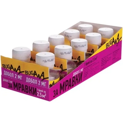 BugAway АКЦИЯ: 10 бр. Добол 2 МГ - 50 гр. Препарат за мравки (802004-10-901)