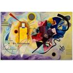 TopMebel " Yellow Red Blue" TopMebel картина на платно дигитален печат 70x50x3cm