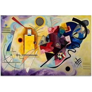 TopMebel " Yellow Red Blue" TopMebel картина на платно дигитален печат 70x50x3cm