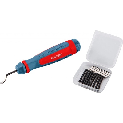 EXTOL PREMIUM 8803680 odhrotovač univerzální, dřík 3,2mm +10ks nožů HSS Co 5% – Hledejceny.cz