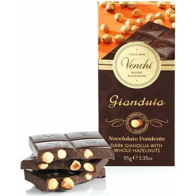 Gianduia Horká čokoláda s lieskovými orieškami 95 g