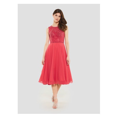 Swing Коктейлна рокля 5AF09900 Червен Regular Fit (5AF09900)