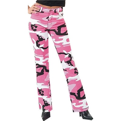 Rothco Kalhoty dámské STRETCH FLARE PINK CAMO maskování – Hledejceny.cz