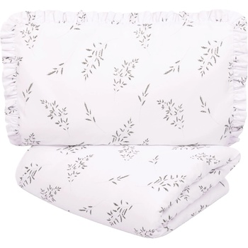 Sensillo Бебешки спален комплект от 2 части Sensillo - Зелени клонки, 100 х 135 cm (SILLO-437946)