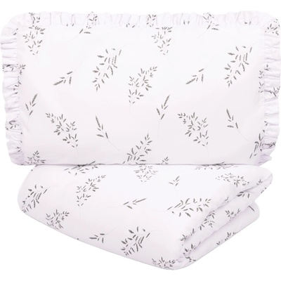 Sensillo Бебешки спален комплект от 2 части Sensillo - Зелени клонки, 100 х 135 cm (SILLO-437946)