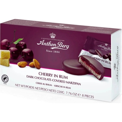 Anthon Berg Višně v rumu s maricpánem máčené v čokoládě 220 g