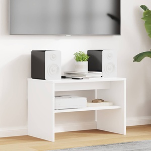 vidaXL ТВ шкаф 60 x 35 x 40 см Бяло Инженерна дървесина (8000292)