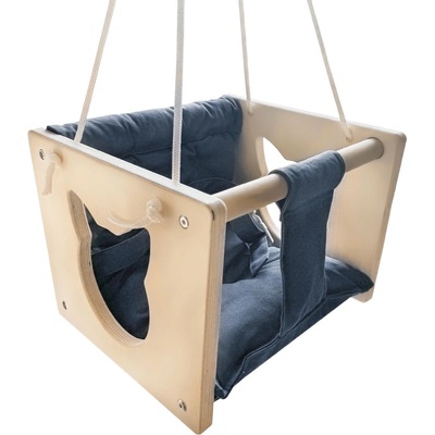 Dvěděti Dřevěná houpačka Kočka