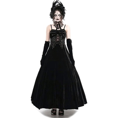 Devil Fashion šaty Black Gothic Retro