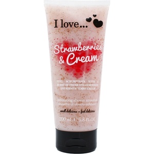 I love Strawberries & Cream Exfoliating Shower Smoothie 200 mL Лосион за тяло
