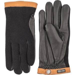 Hestra Ръкавици Hestra Deerskin Wool Tricot Gloves - Black / Black - размер 6 (EU) (202-1475-0311)