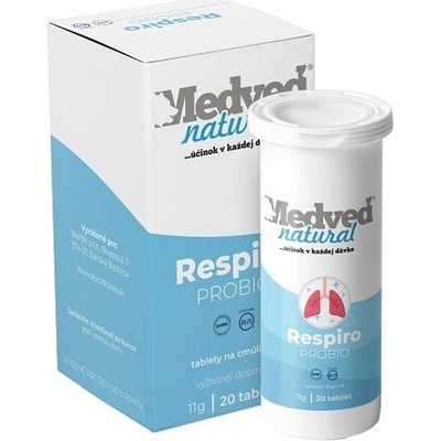 Medveď Natural Respiro Probio 20 tabliet