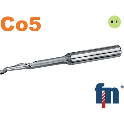 Fréza válcová čelní 5x16x80mm 1bř. HSS Co5 , 1 zub přes střed , typ W 101405.050