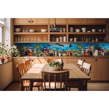 DIMEX ART s. r. o Фототапет за кухня - риба в океана 420 x 60 см