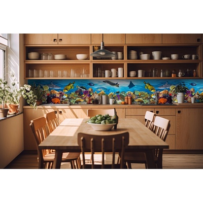 DIMEX ART Фототапет за кухня - риба в океана 420 x 60 см