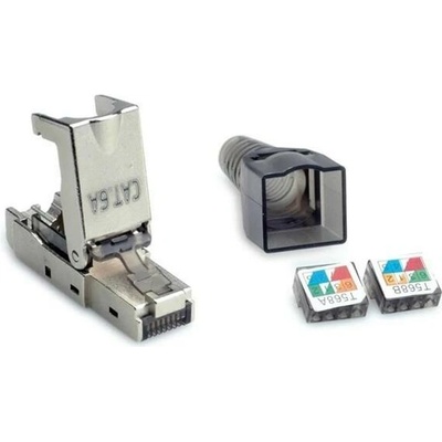 ROLine Konektor 8/8 RJ45 cat.6a/7, 10Gbit, na drôt, montáž b