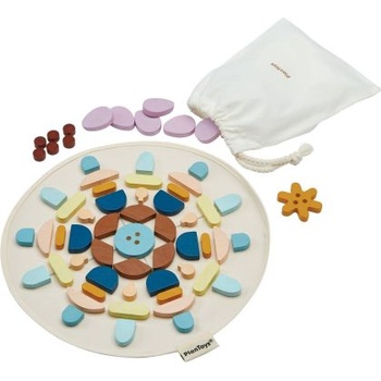 Image 1 of Plan Toys Дървена мозайка - Мандала 60 части - Plan Toys (8900)