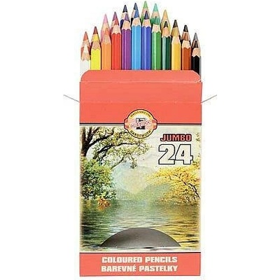 Koh i Noor Omega OK 10mm Jumbo pastelky 24 barev 3384 24