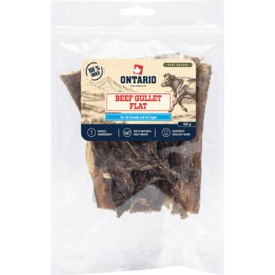 Ontario Pure Nature plochý Sušený hovädzí pažerák 100 g