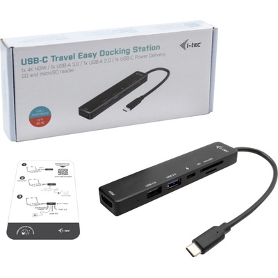 i-Tec USB-C Travel Easy Dock 4K HDMI + Power Delivery 60 W C31TRAVELEASYDOCKPD