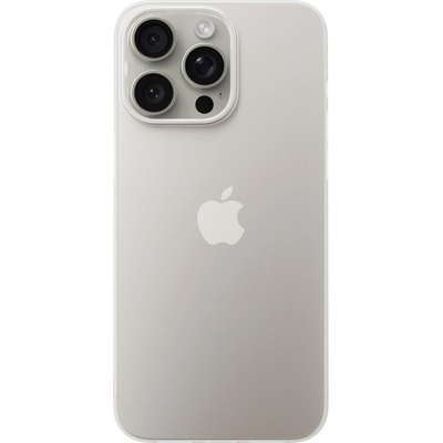 Nomad Super Slim Case - тънък полипропиленов кейс 0.65 мм. за iPhone 15 Pro Max (бял-прозрачен)