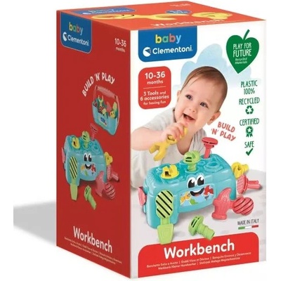 Clementoni Клементорни: Подреждане на форми - кутия с инструменти (17733)